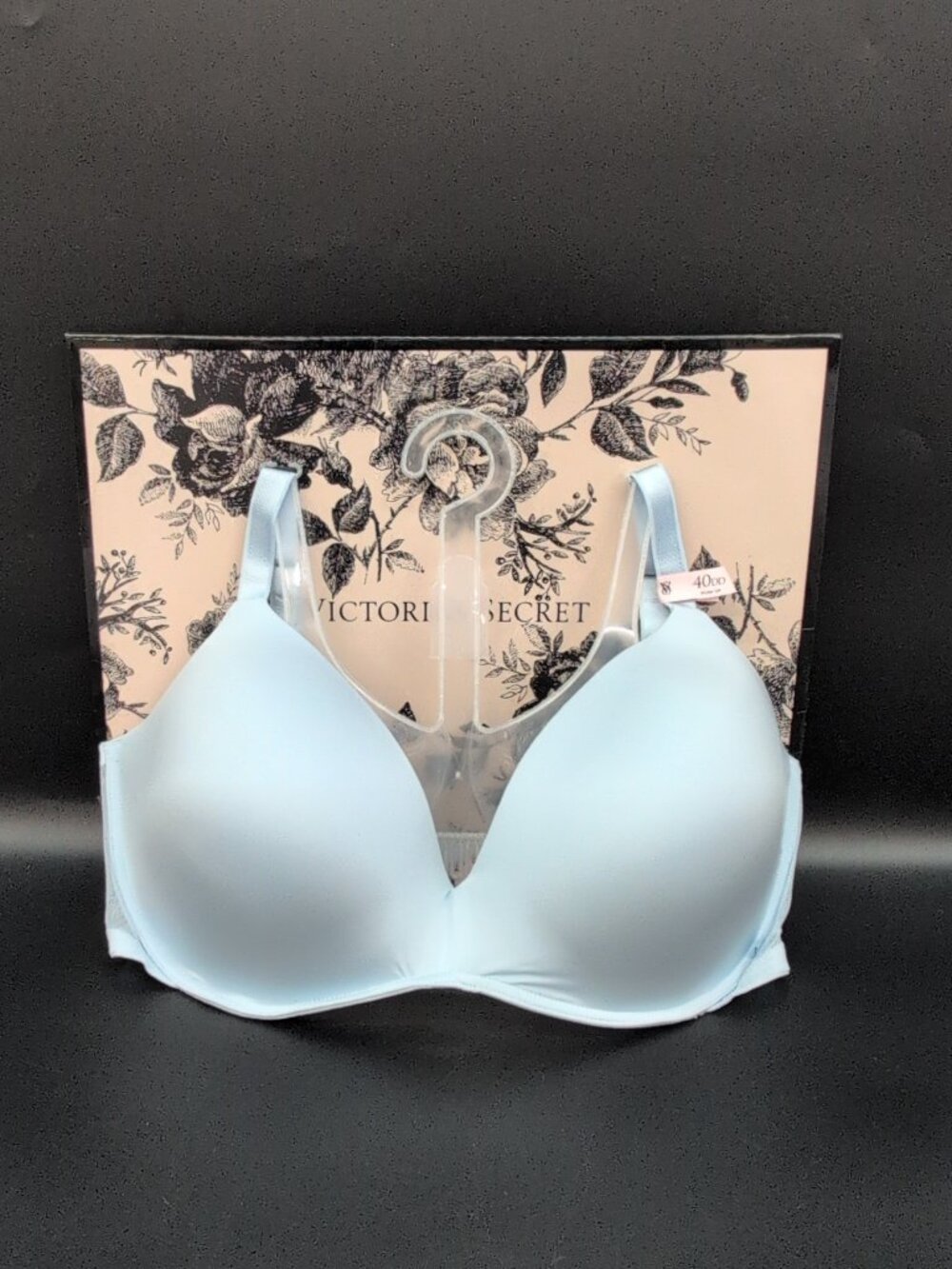Victoria Secret The T Shirt Smooth Perfect Shape Push Up Bra 40DD Light Blue